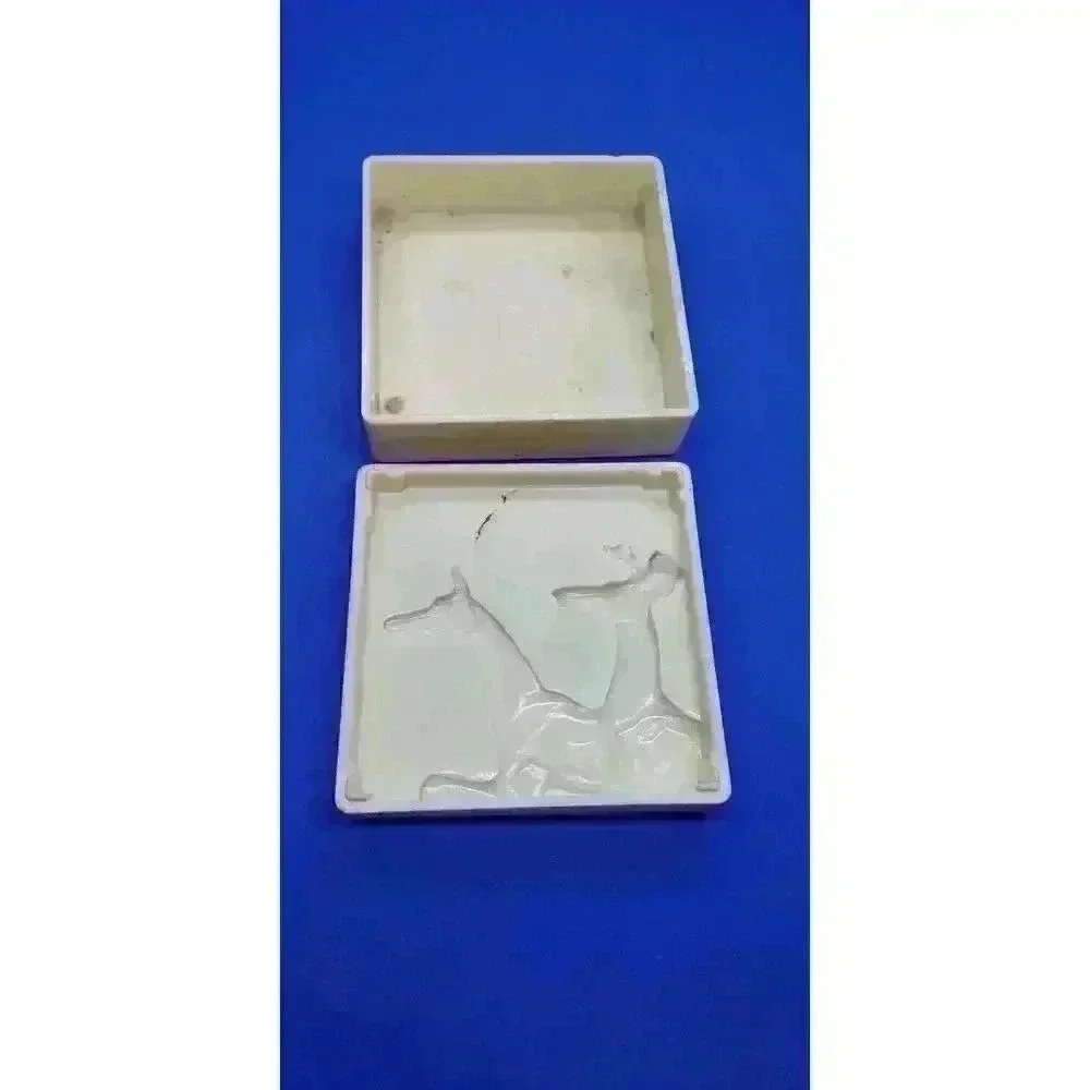 Vintage Celluloid Jewelry Trinket Box Art Deco 30s High Relief Deer Men Gift